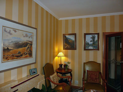 Wallpapering home
